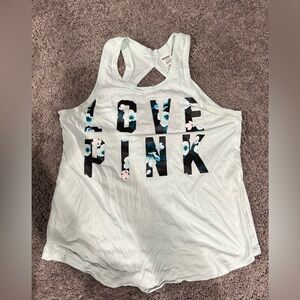 Pink sleeveless top